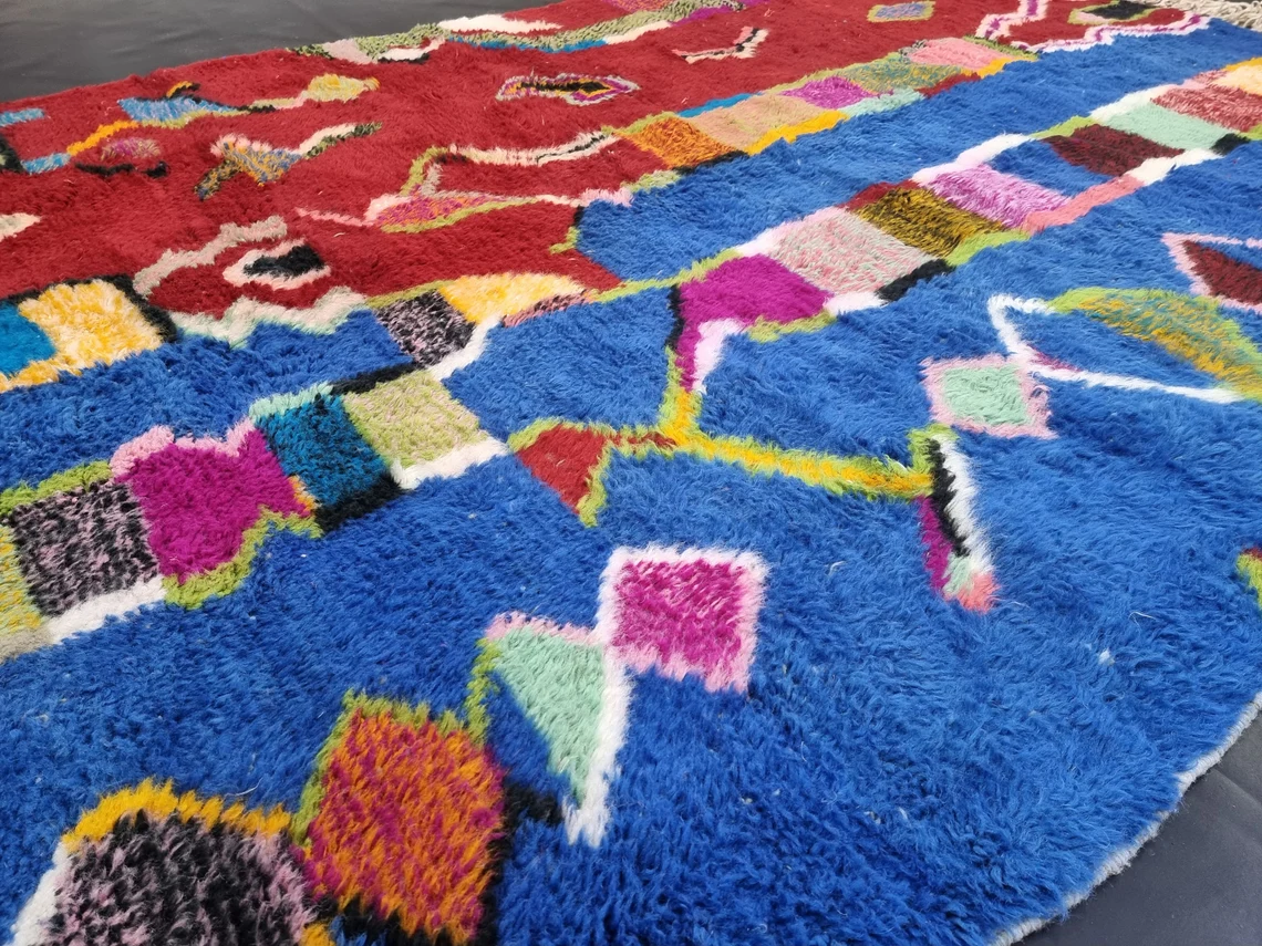 Red And Blue Rug