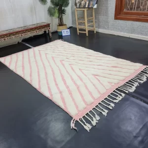 Pink And White Rug