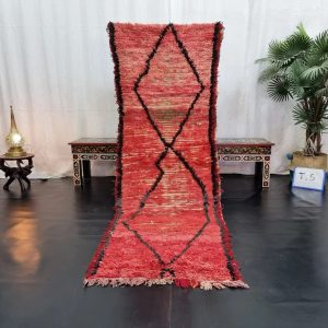 Faded Red Moroccan Rug