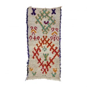 White And Red Rug