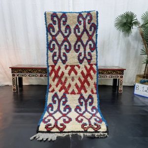 Blue And Brown Moroccan Rug