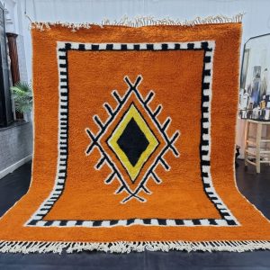 Orange and Black Rug