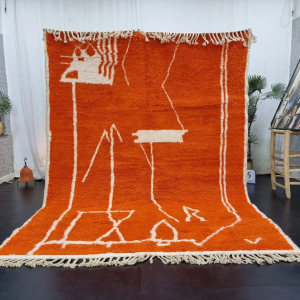 Orange Wool Rug