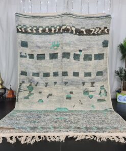 FAYA - Abstract Moroccan Rug -Authentic Handmade Rug