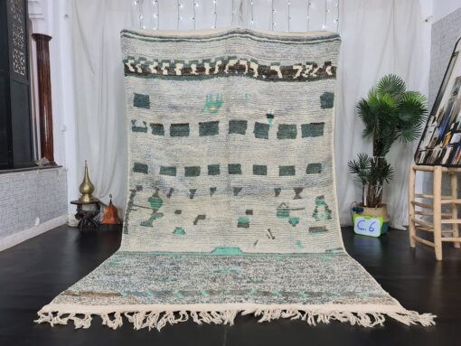 FAYA - Abstract Moroccan Rug -Authentic Handmade Rug