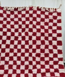 Vivid Red Beni Ourain Rug