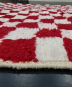 Vivid Red Beni Ourain Rug