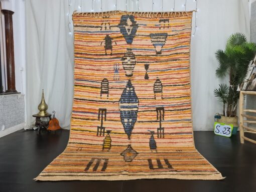 DUJA- Boho Wool Rug - Abstract Authentic Rug