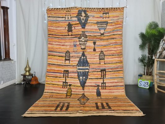 DUJA- Boho Wool Rug - Abstract Authentic Rug