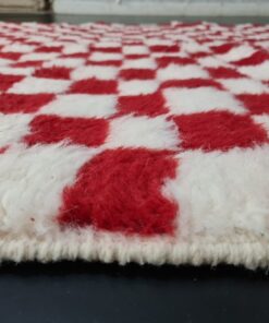 White & Red Wool