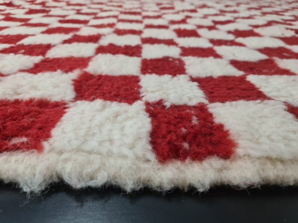 White and Red Rug