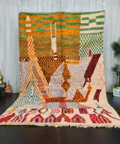 HASRA - Vibrant Boujaad Rug - Authentic Handmade Rug