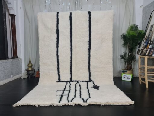 White & Black Rug