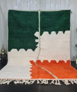 White and Orange Rug