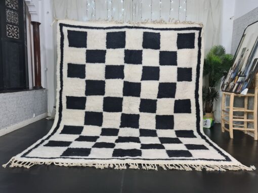 White and Black Rug