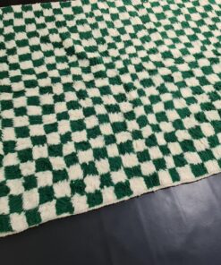 White & Green Rug