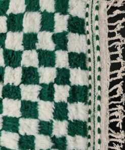 White & Green Rug