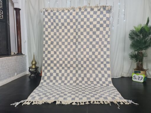 ADRA- Grey and White Carpet - Moroccan Handmade Rug