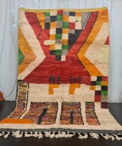 BASOU - Handmade Wool Rug - Tribal Bohemian Rug