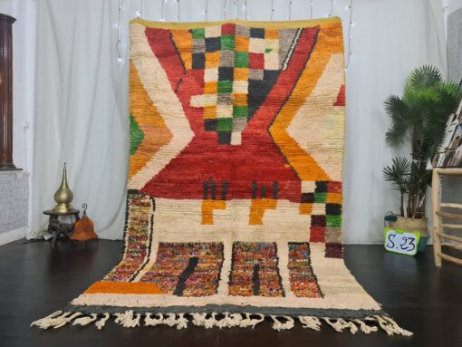BASOU - Handmade Wool Rug - Tribal Bohemian Rug