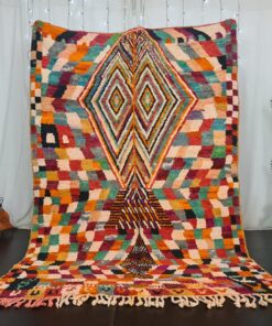 WASEL - Multicolored Boujad Rug - Handmade Rug