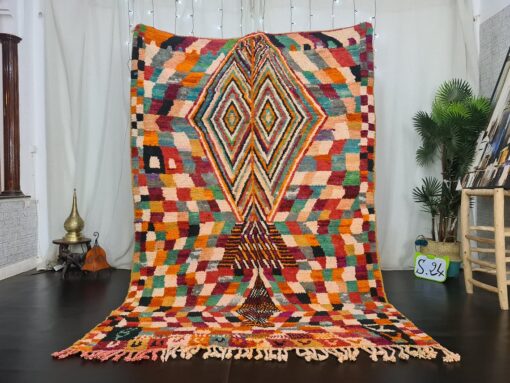 WASEL - Multicolored Boujad Rug - Handmade Rug