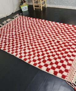 Red and White Rug