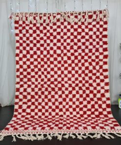 Red and White Rug