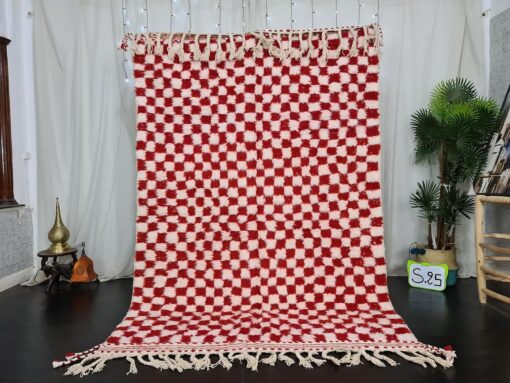Red and White Rug