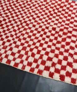 Red and White Rug