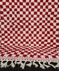 Red and White Rug