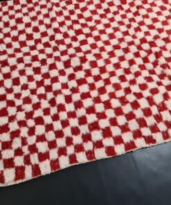 Red and White Rug