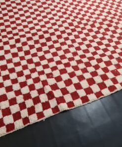White and Red Rug