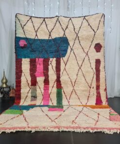 OUAD - Artistic Triabal Rug - Handmade Boujaad Rugs