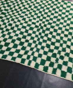 White & Green Rug