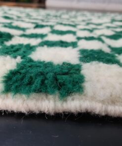 White & Green Rug