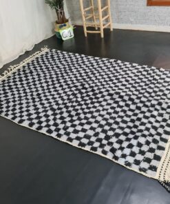 Gray and White Rug