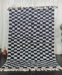 ZOHRA- Black & Grey Carpet - Moroccan Handmade Rug