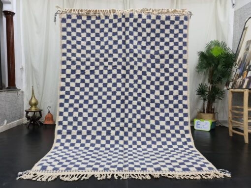 Gray and White Rug