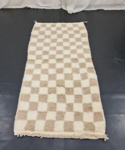 Pale Brown and White Rug