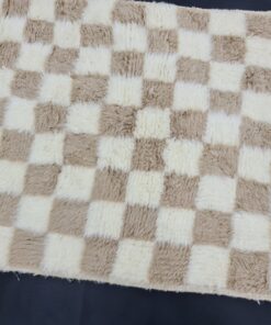 Pale Brown and White Rug