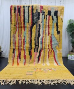 KELLY- Tribal Abstract Moroccan Rug - Handmade Boujad Rug