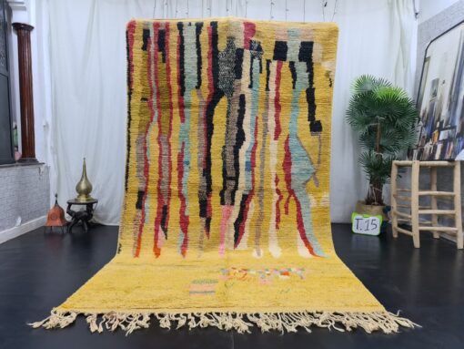 KELLY- Tribal Abstract Moroccan Rug - Handmade Boujad Rug