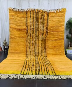 Alternative view of WILLOW - Beni Ourain Rug 7x11 - Handmade Orange Beni Rug