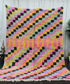 LILIA - Vibrant Berber Rug - Handmade Boujad Rug