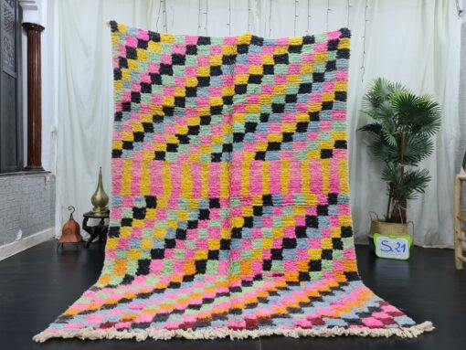 LILIA - Vibrant Berber Rug - Handmade Boujad Rug