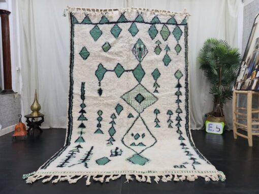 ROUHI - Beni Ourain Authentic Rug - Abstract Berber Carpet 6x9