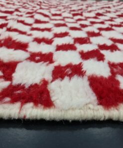 White and Red Rug