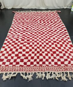 White and Red Rug
