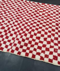 White and Red Rug